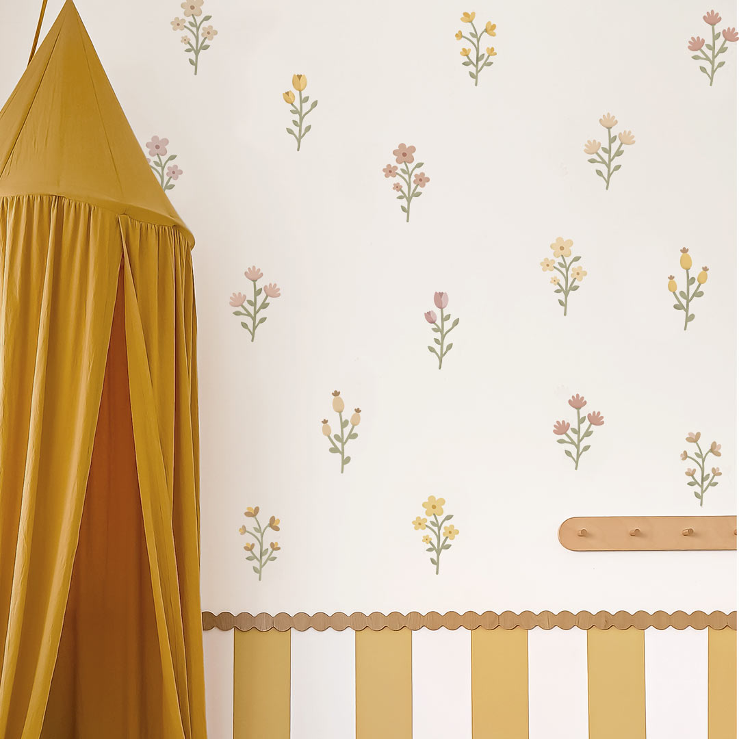 Wildflowers wall stickers