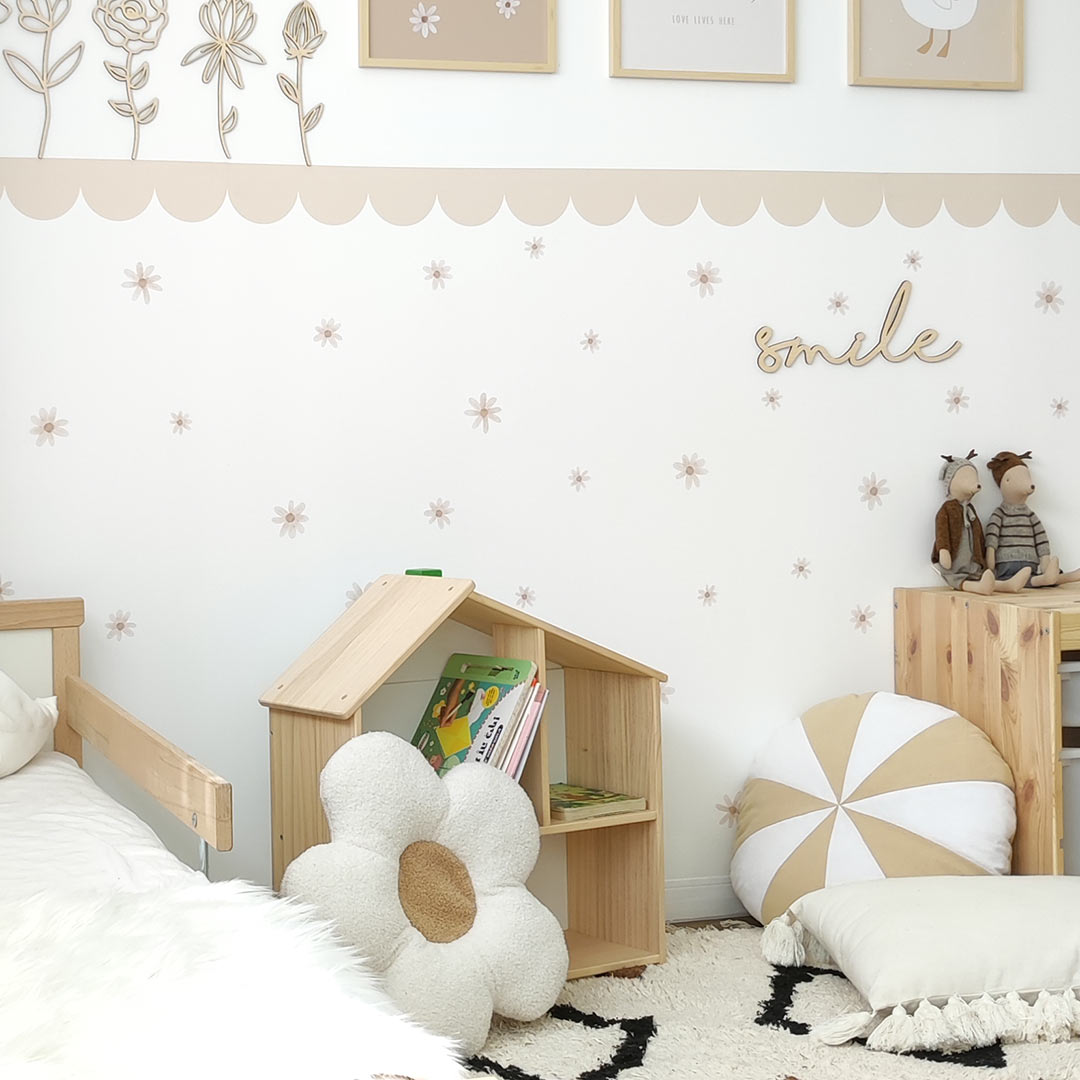 Delicate flower wall stickers