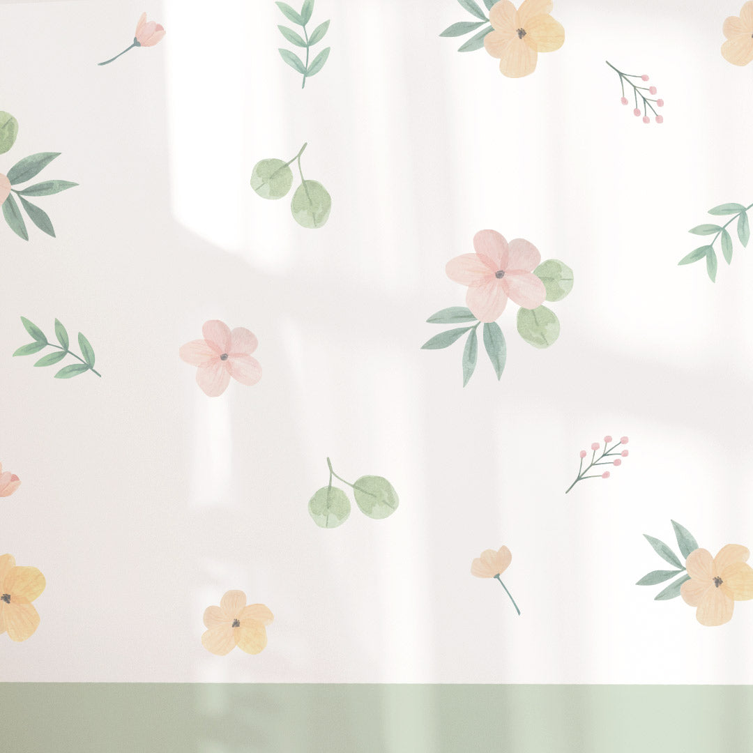 Watercolor Flower Wall Stickers