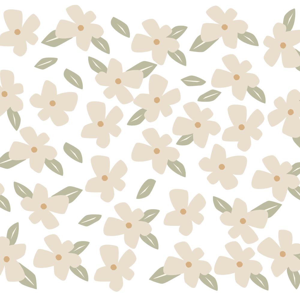 Reusable wall stickers for children, flowers