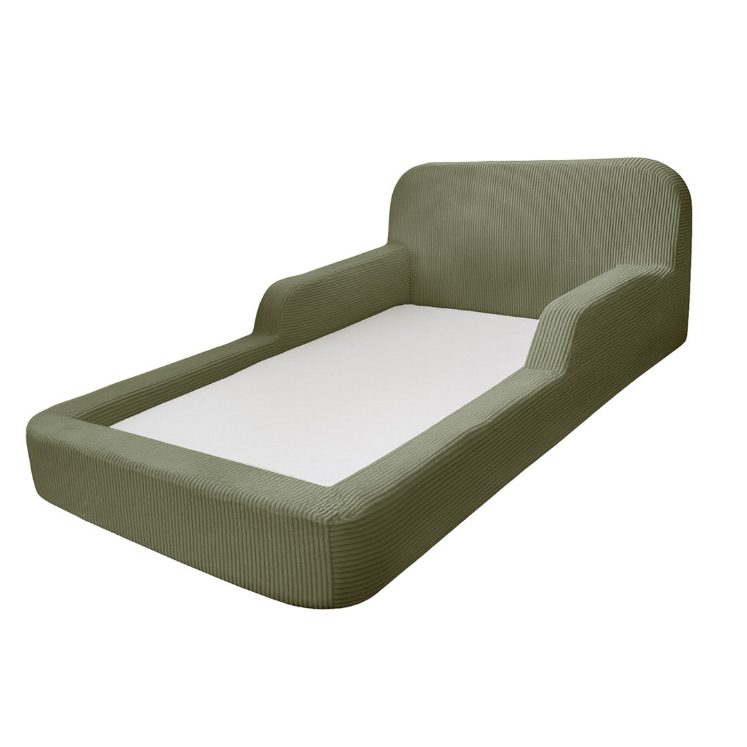 Foam Bed for Children, Low Montessori Bed, Olive Green