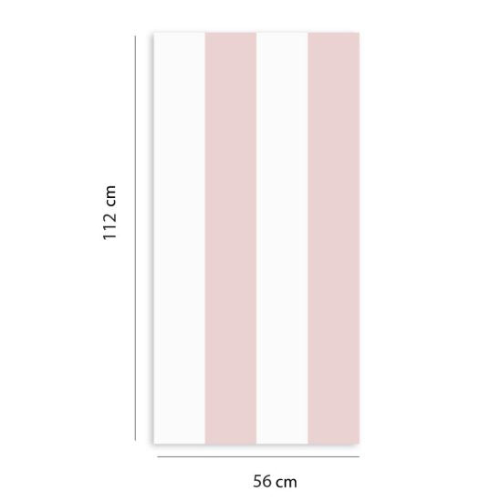 Thick-striped adhesive wallpaper