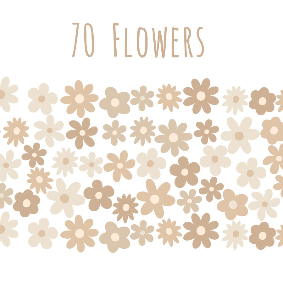 Wall stickers for children, flower mix