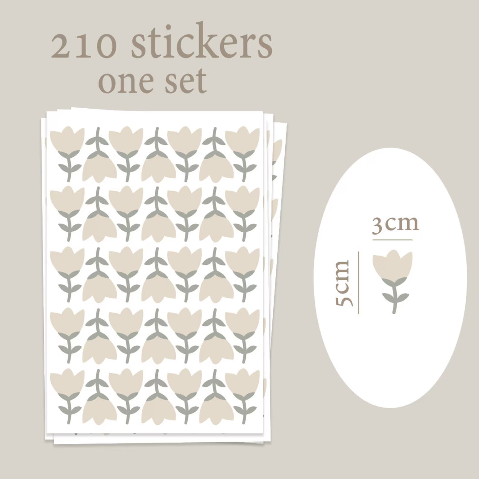 Small flower wall stickers