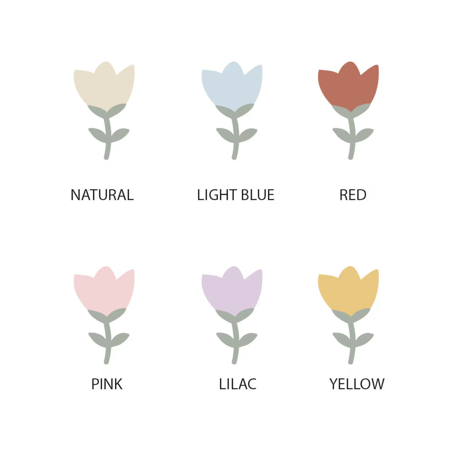 Small flower wall stickers