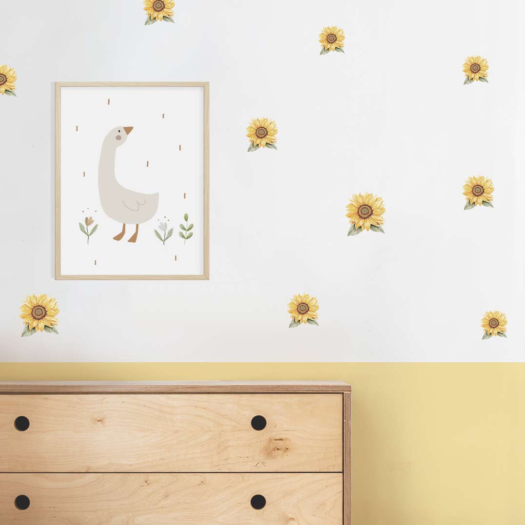 Sunflower wall sticker