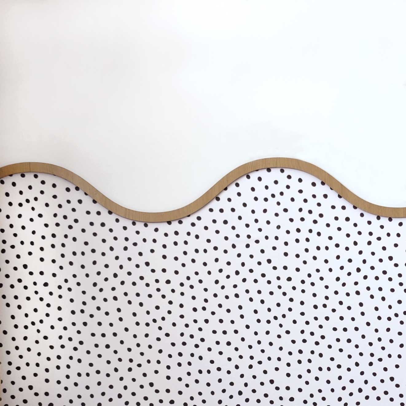 Large wave wooden cornices