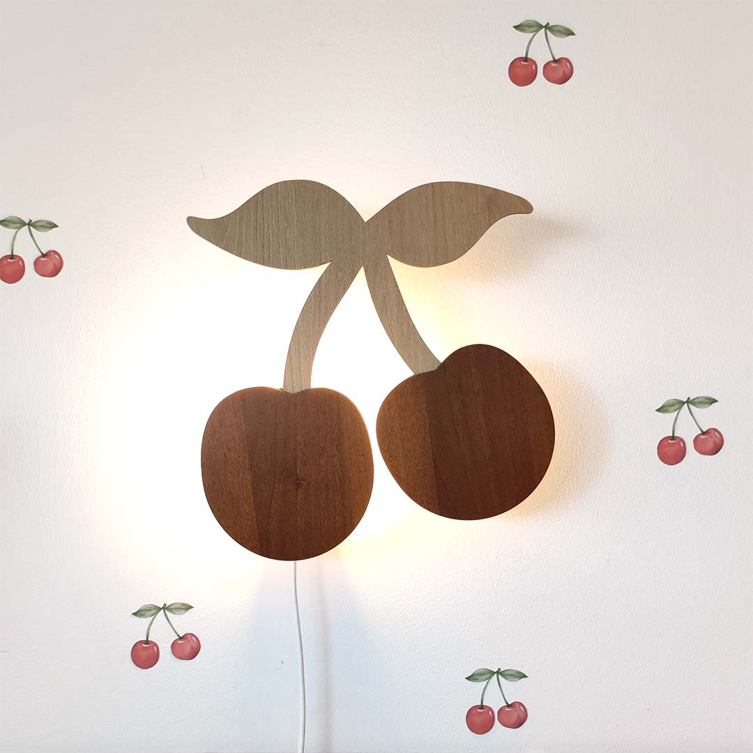 Lámpara de cerezo: luz de noche para niños