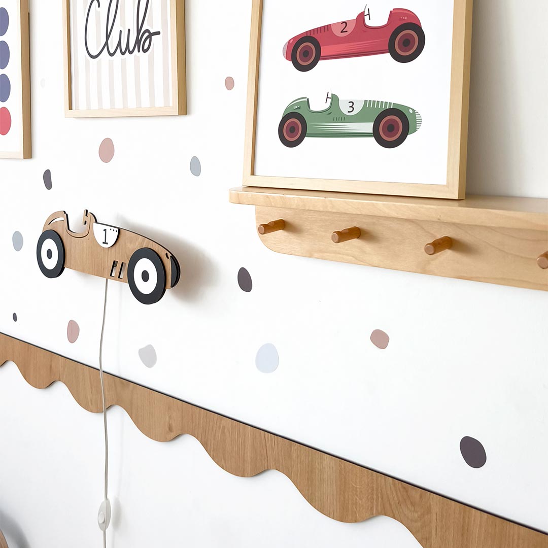 Medium wave wooden wall cornice