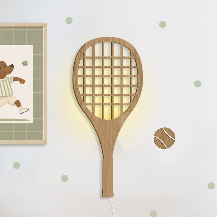 Tennis racket night light for children