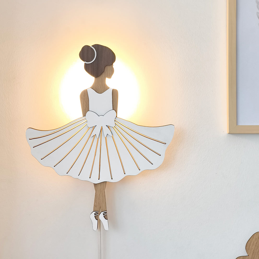 Ballerina night light for children