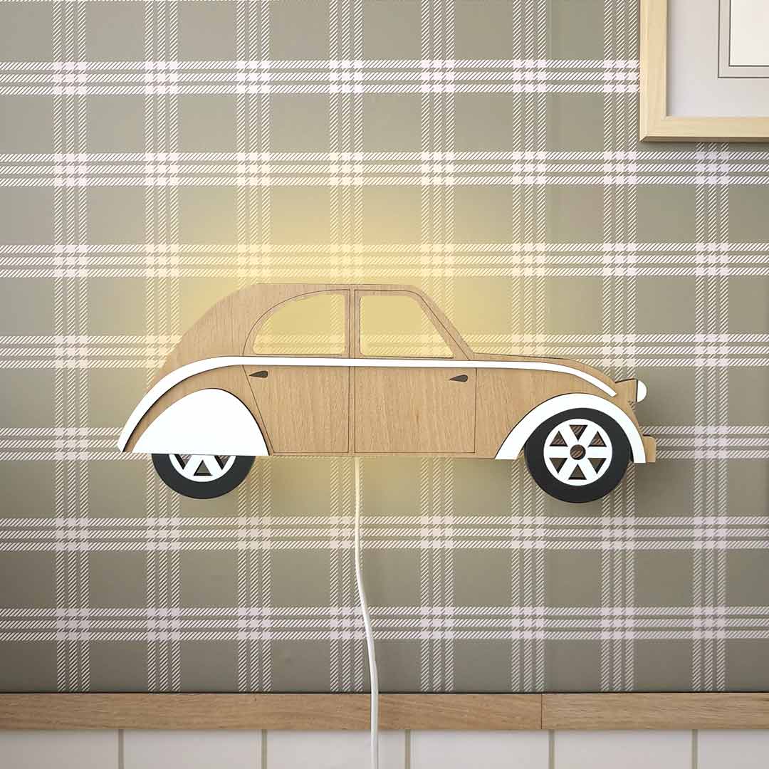 Vintage car night light for children