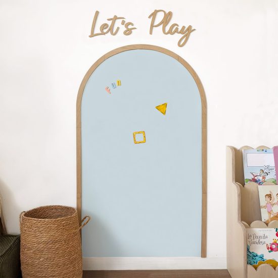 Reusable Magnetic Rainbow Wall Decal – Light Blue (70×120)