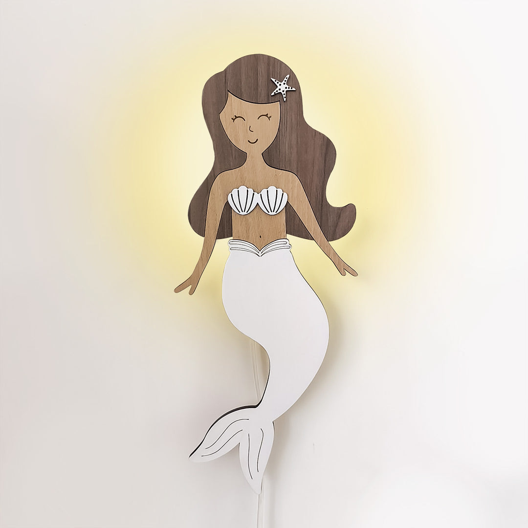 Mermaid night light for childrens room