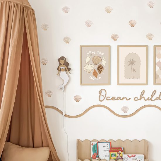 Cuadros para habitación infantil: El mar y las conchas