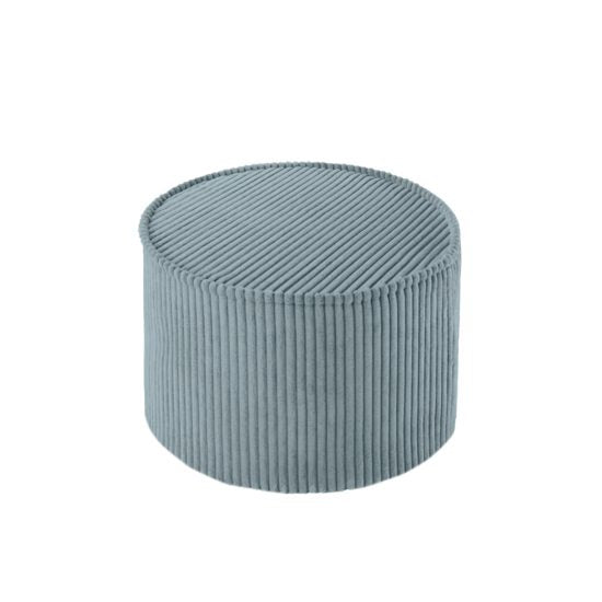 Corduroy Footstool for Kids – Light Blue