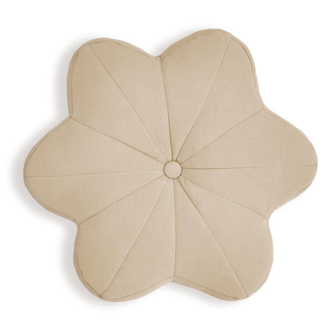 Cushions for children's rooms – Flower cushion in beige