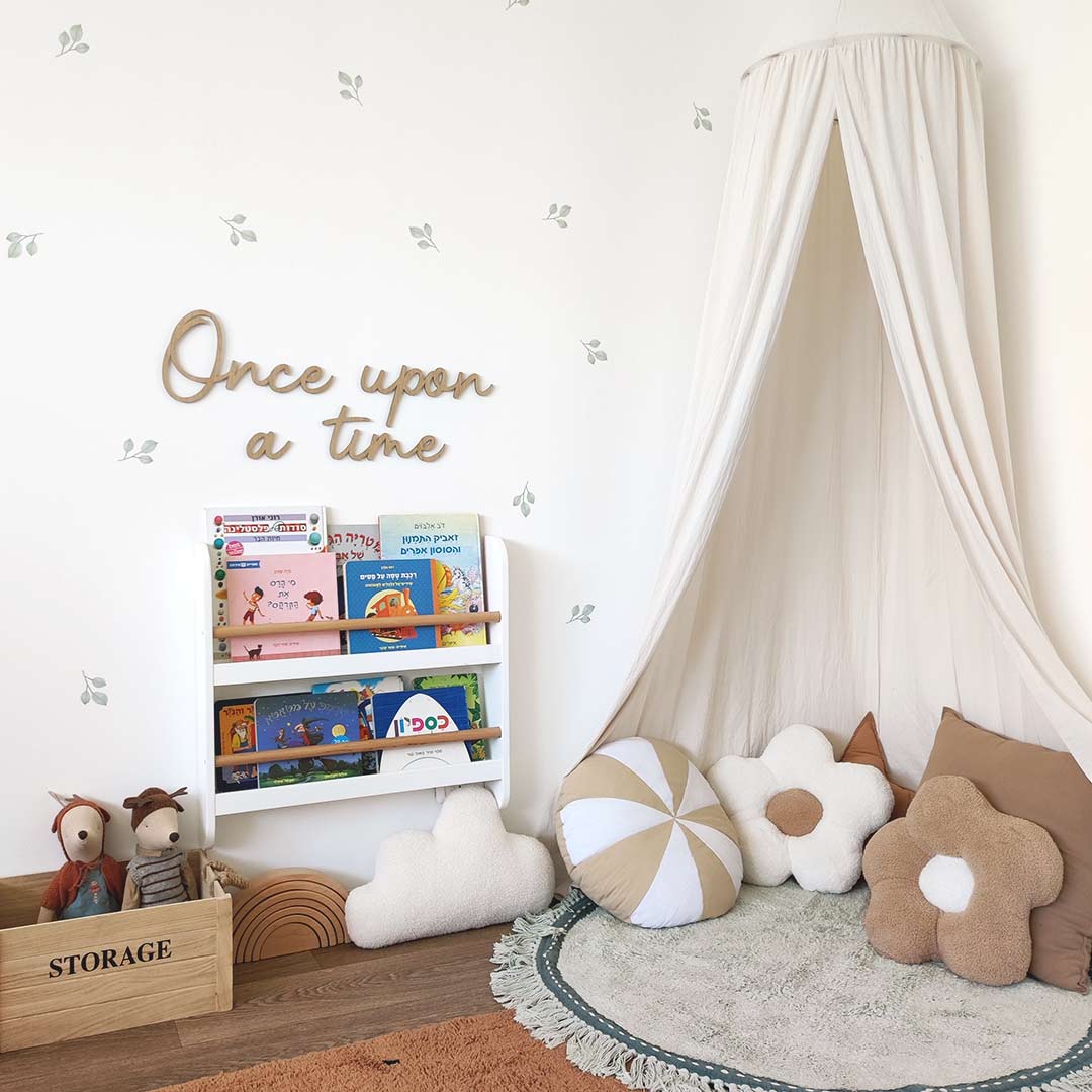 Wooden sign for children's room – once upon a time