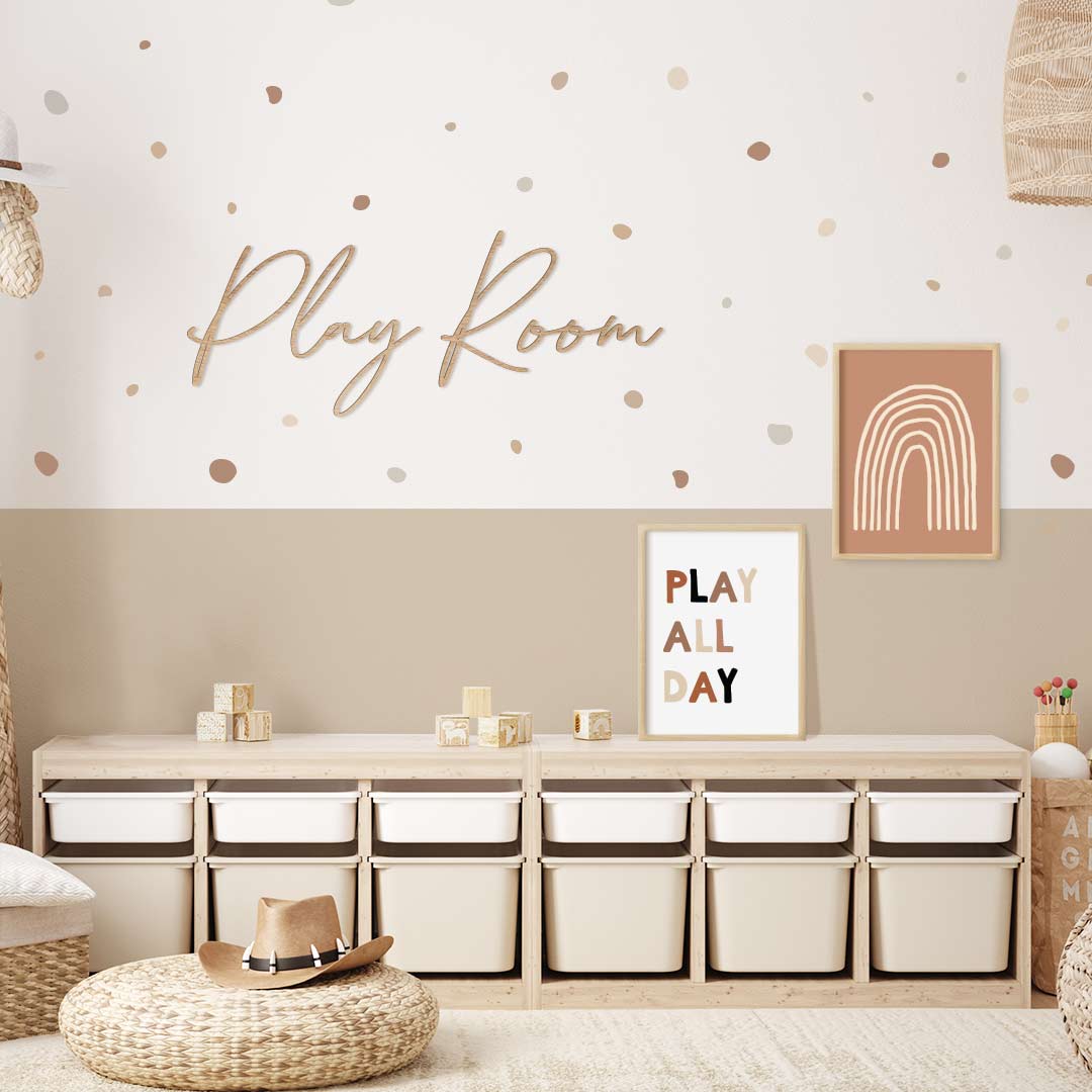 Wooden sign for children's room – Play Room sign