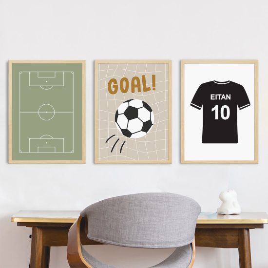 Imágenes con temática de fútbol para habitaciones infantiles