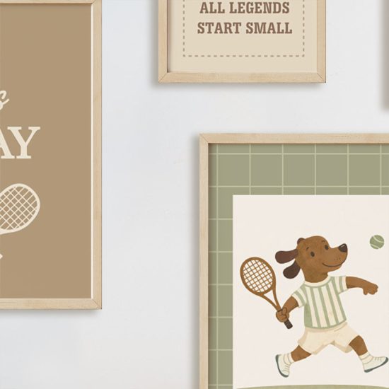Cuadros para Habitaciones Infantiles y Juveniles: Tenis