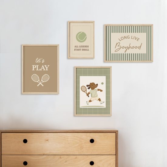 Cuadros para Habitaciones Infantiles y Juveniles: Tenis