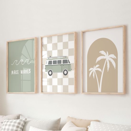 Cuadros para una habitación infantil: Surf