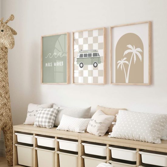 Cuadros para una habitación infantil: Surf