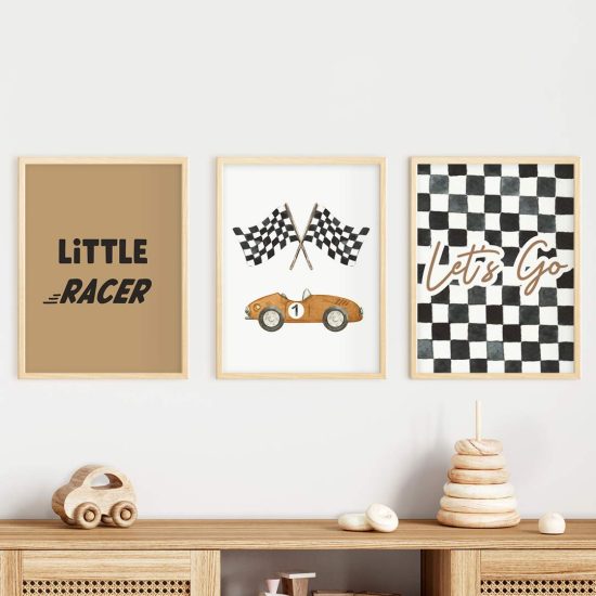 Juego de pósteres de carreras de coches, fotos de rallyes