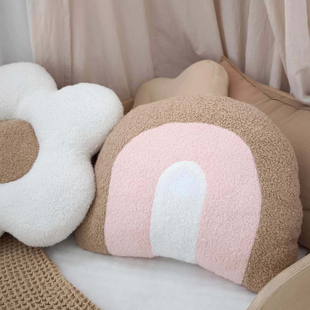 Pink Cloud Arch Decorative Pillow