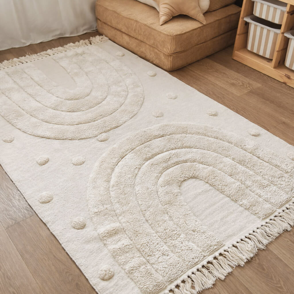 RAINBOW Cream rug