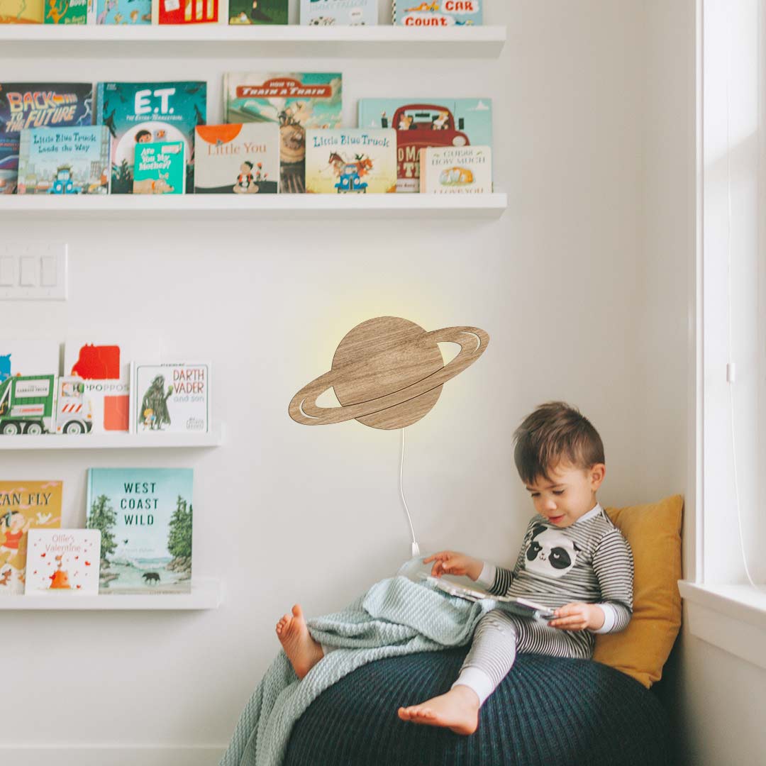 Lámpara de noche Planet Star – Lámpara infantil Saturno