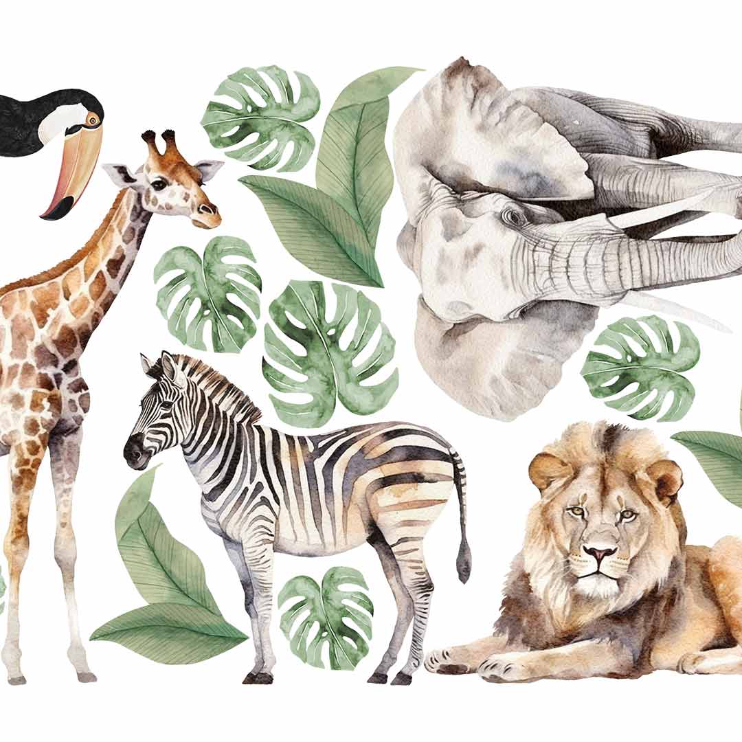 Wall sticker for children – Savannah animals