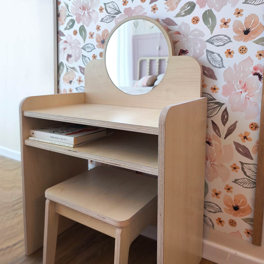 Wooden makeup table for girls – dressing table