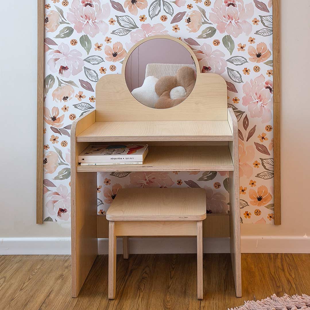 Wooden makeup table for girls – dressing table