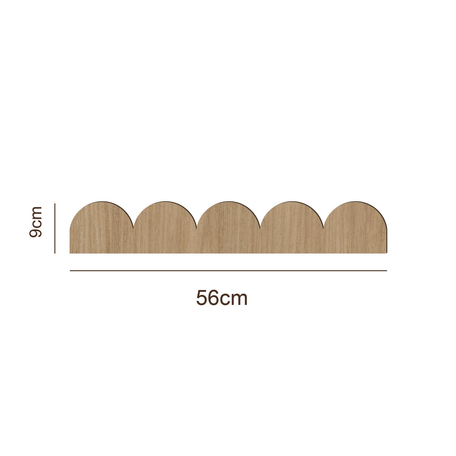 Curved wooden cornice