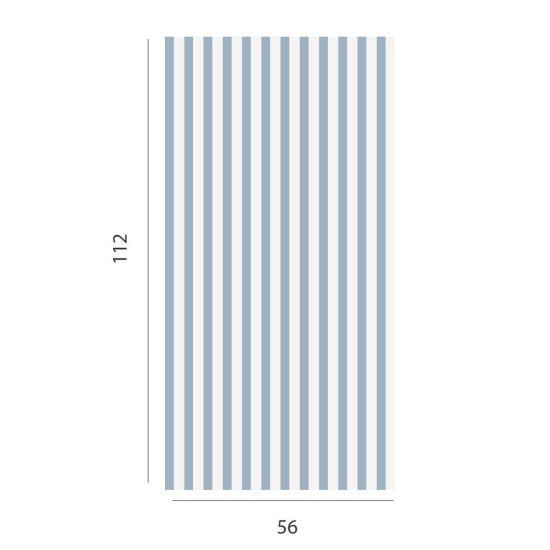 Striped wallpaper for a child's room