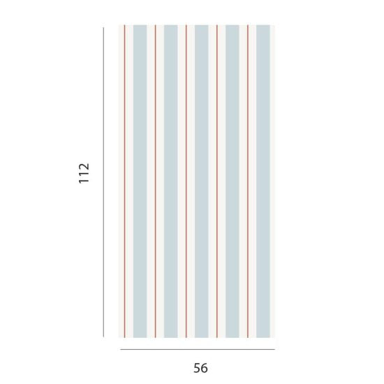 Striped Wall Decal for Children's Rooms – Model SAILOR - Wallpaper