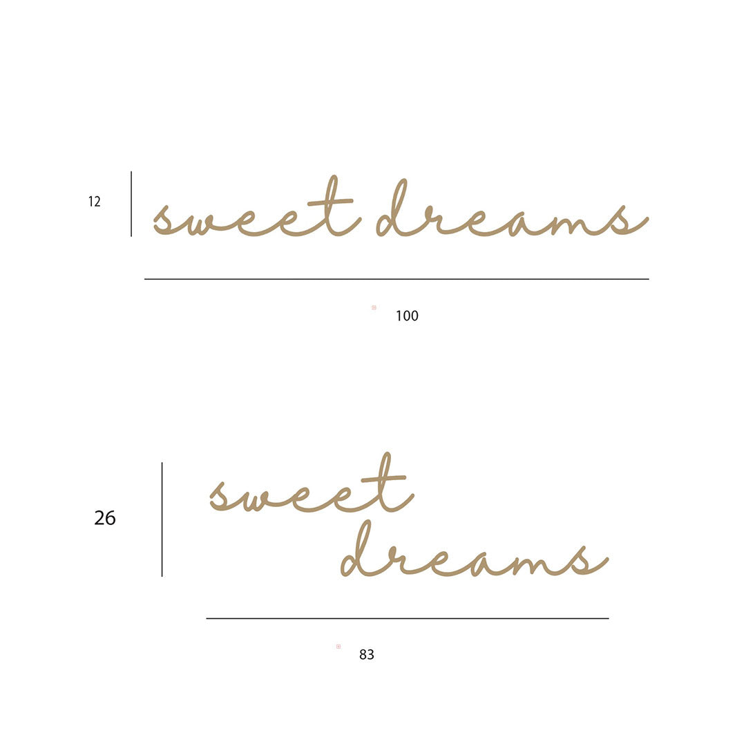 Inspirational quote for a child's room – Sweet Dreams sign