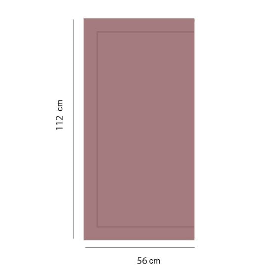 Smoky Rose Half-Wall Panel-Style Adhesive Wallpaper