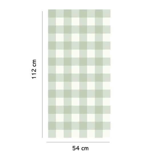 Wallpaper for a children's room – Medium-sized checkered peel-and-stick wallpaper