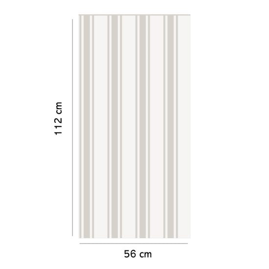 Elegant striped peel-and-stick wallpaper for a child's room