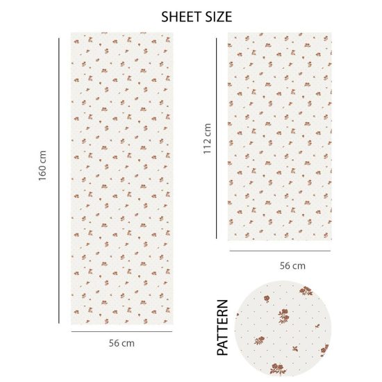 Vintage Floral Wall Mural for a Child's Room – Delicate Flowers - Wallpaper