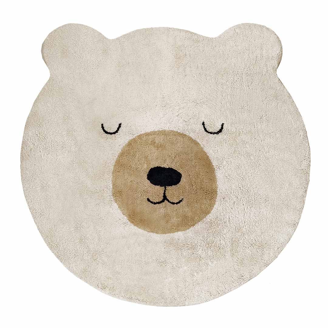 Cream Teddy Bear Rug for Children's Room – TEDDY