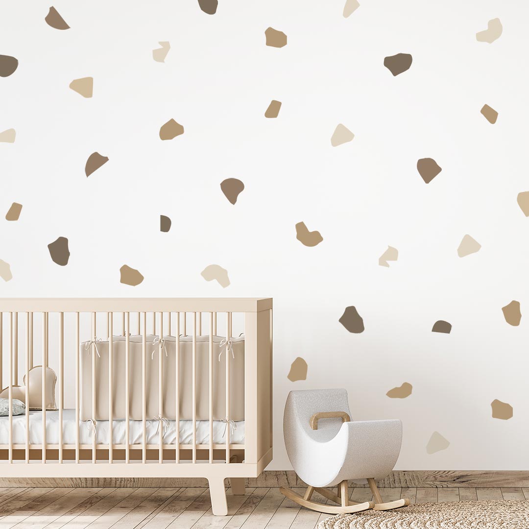 Large terrazzo wall stickers