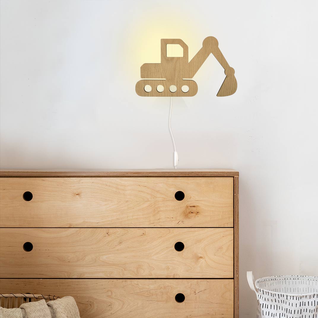 Lámpara de noche de tractor: iluminación para habitaciones infantiles