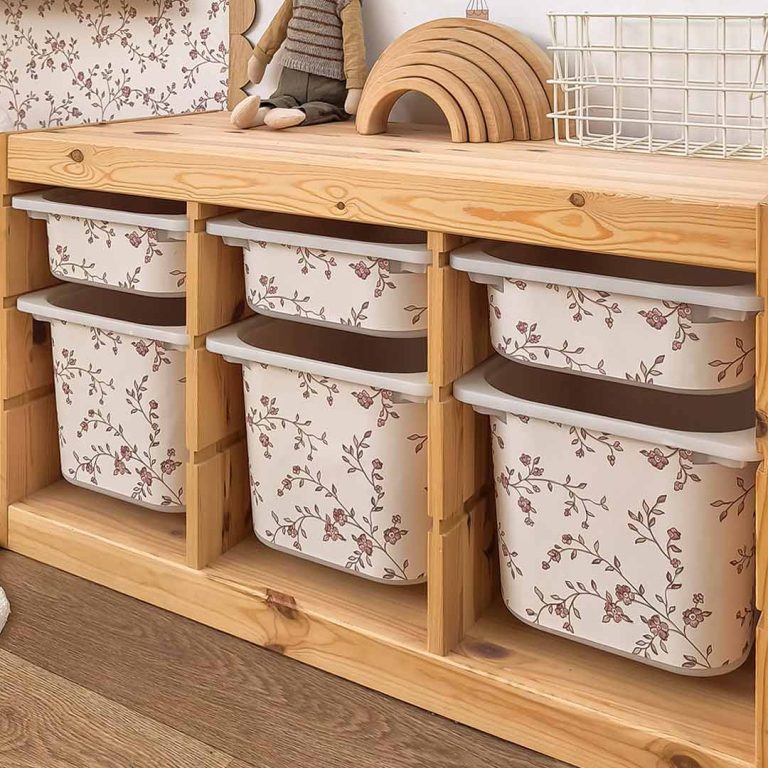 Storage Box Stickers – Vintage Floral