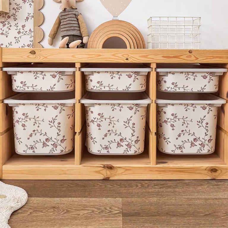 Storage Box Stickers – Vintage Floral