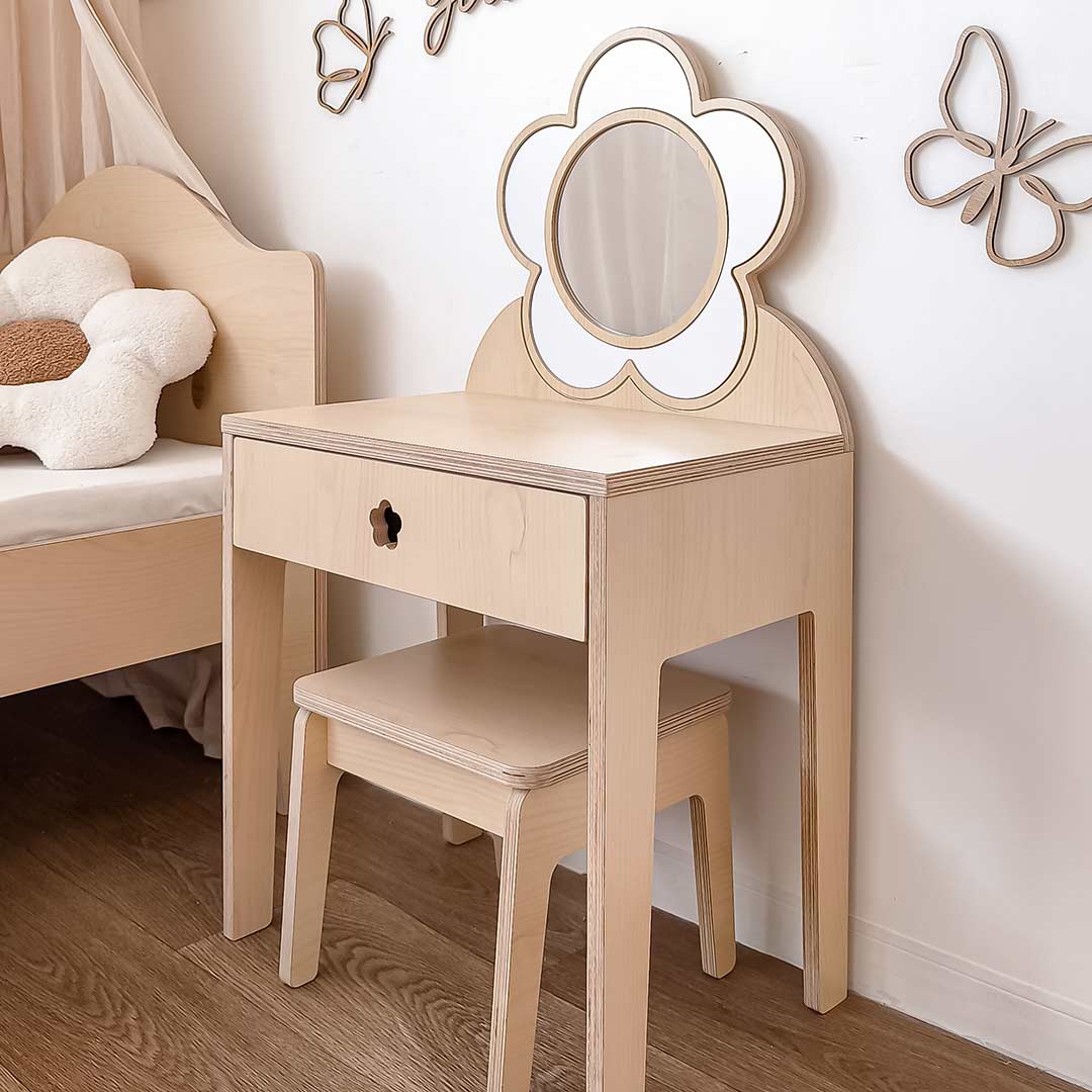 Wooden makeup dresser – Flower Daisy girls' dressing table