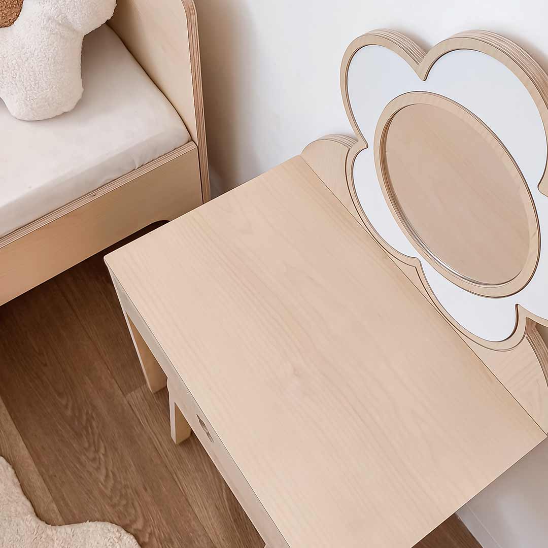 Wooden makeup dresser – Flower Daisy girls' dressing table